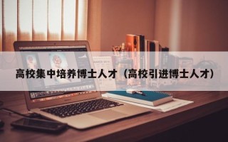 高校集中培养博士人才（高校引进博士人才）