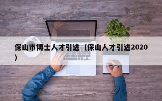 保山市博士人才引进（保山人才引进2020）