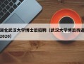 湖北武汉大学博士后招聘（武汉大学博后待遇2020）