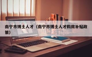 南宁市博士人才（南宁市博士人才购房补贴政策）