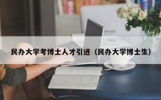 民办大学考博士人才引进（民办大学博士生）