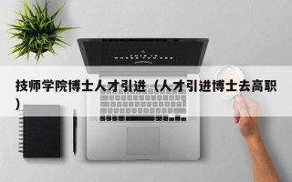 技师学院博士人才引进（人才引进博士去高职）