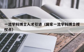 一流学科博士人才引进（国家一流学科博士授权点）