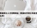数据博士人才招聘网站（数据科学博士待遇怎么样）