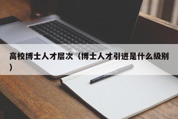 高校博士人才层次（博士人才引进是什么级别）-第1张图片-博士人才招聘网